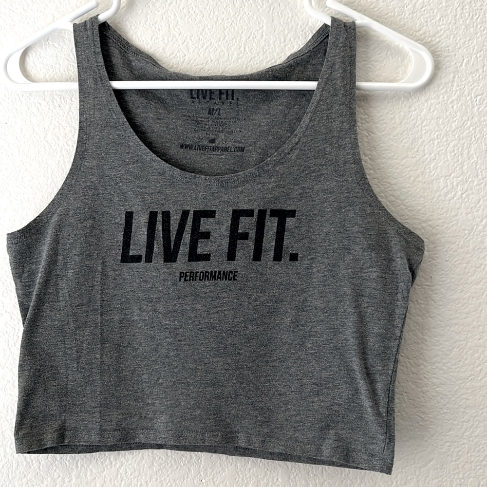 LIVE FIT CROP WORKOUT TANKS